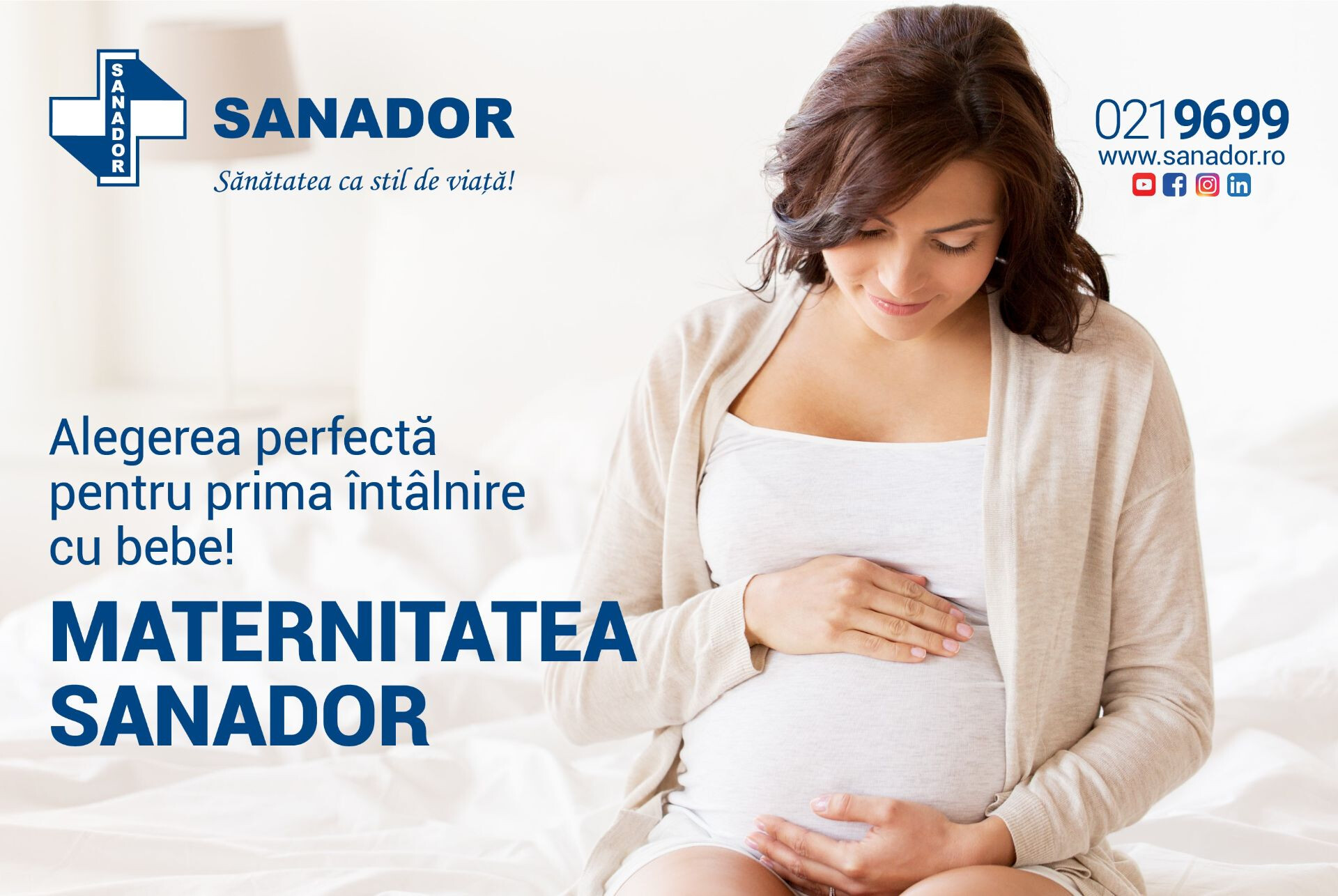 SANADOR oferă discounturi speciale la pachetele de naștere, în perioada 1–8 martie